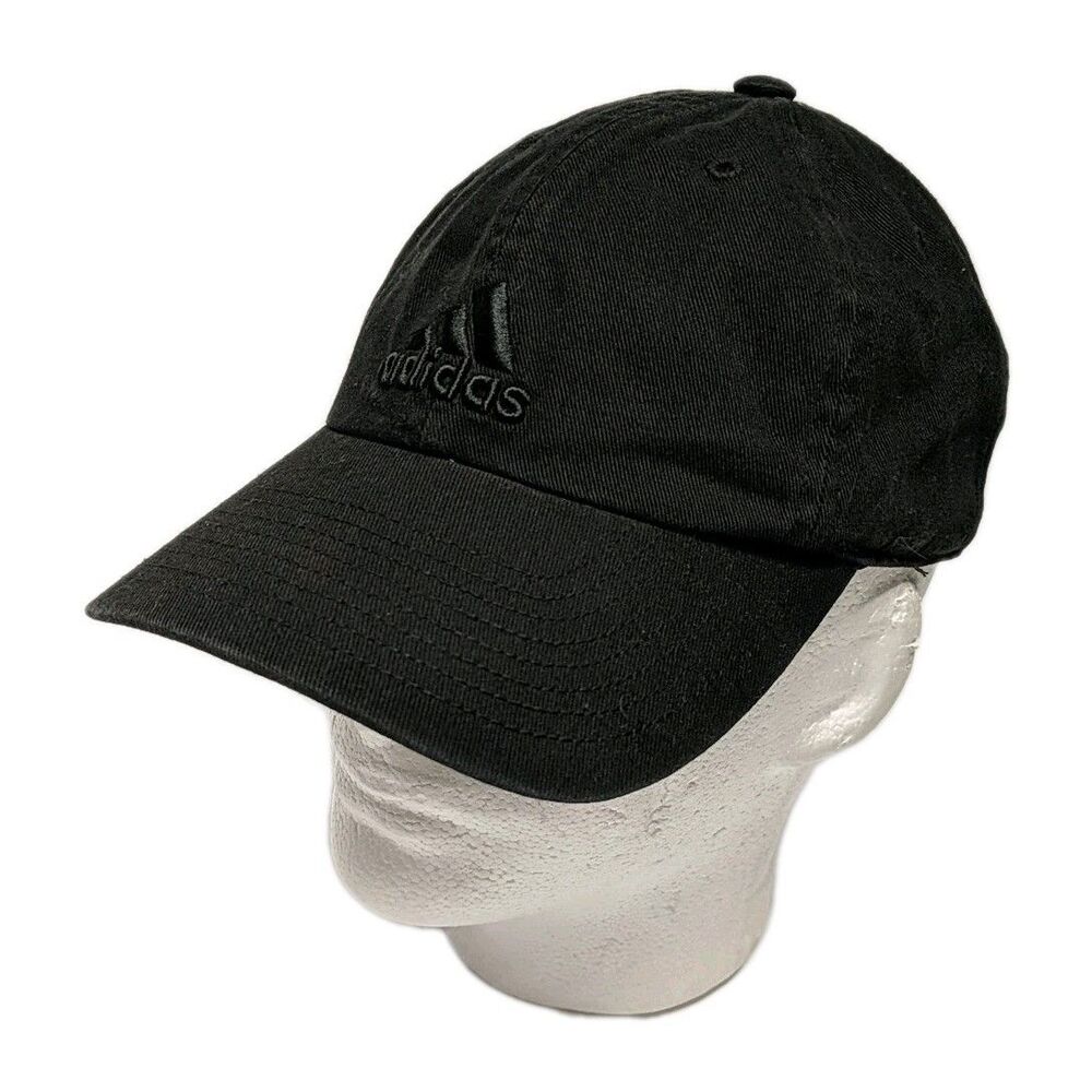 Adidas Aeroready Logo Cap Unisex 100% Cotton Black Hat Adjustable One Size Uni